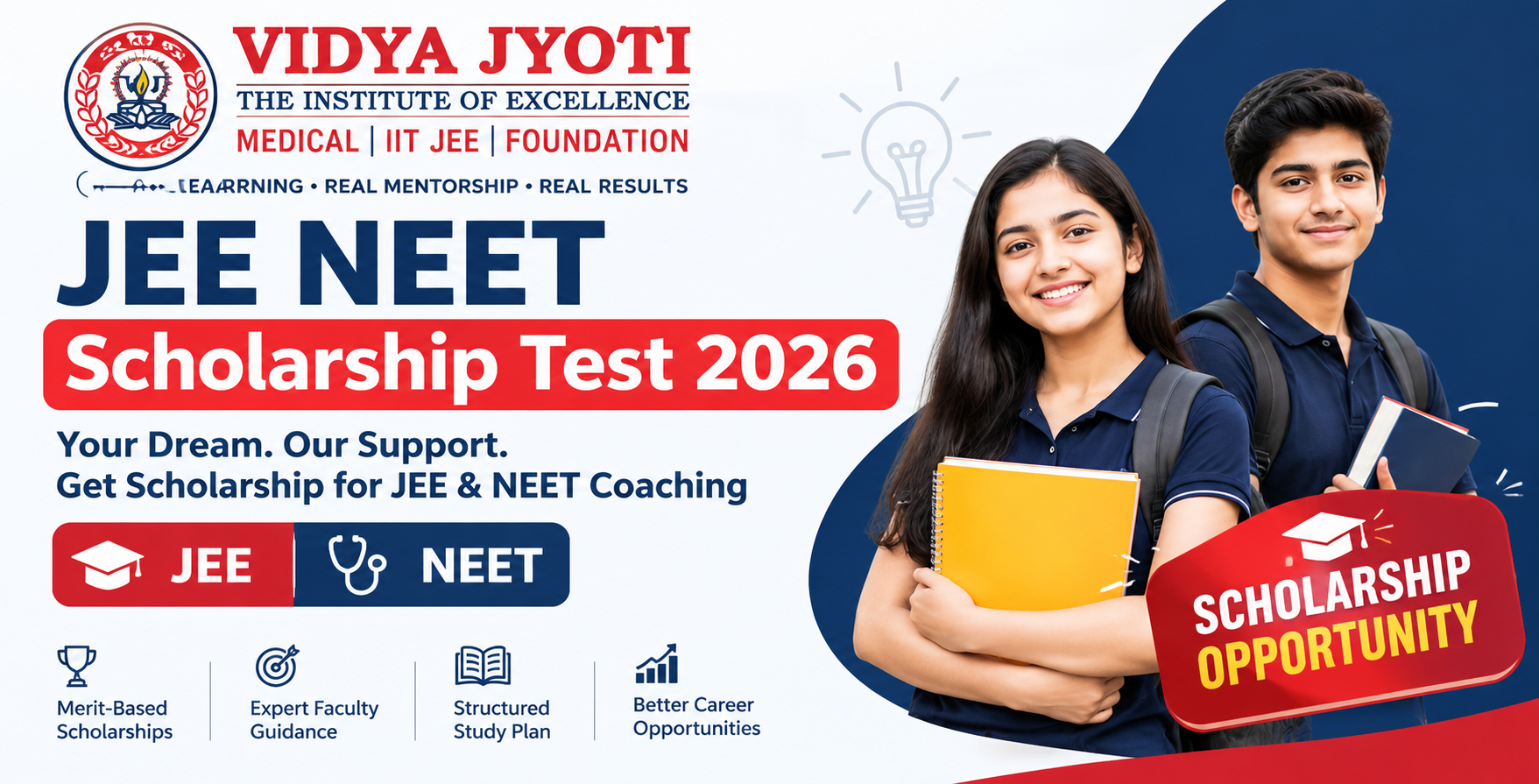 JEE NEET Scholarship Test 2026 - Vidya Jyoti